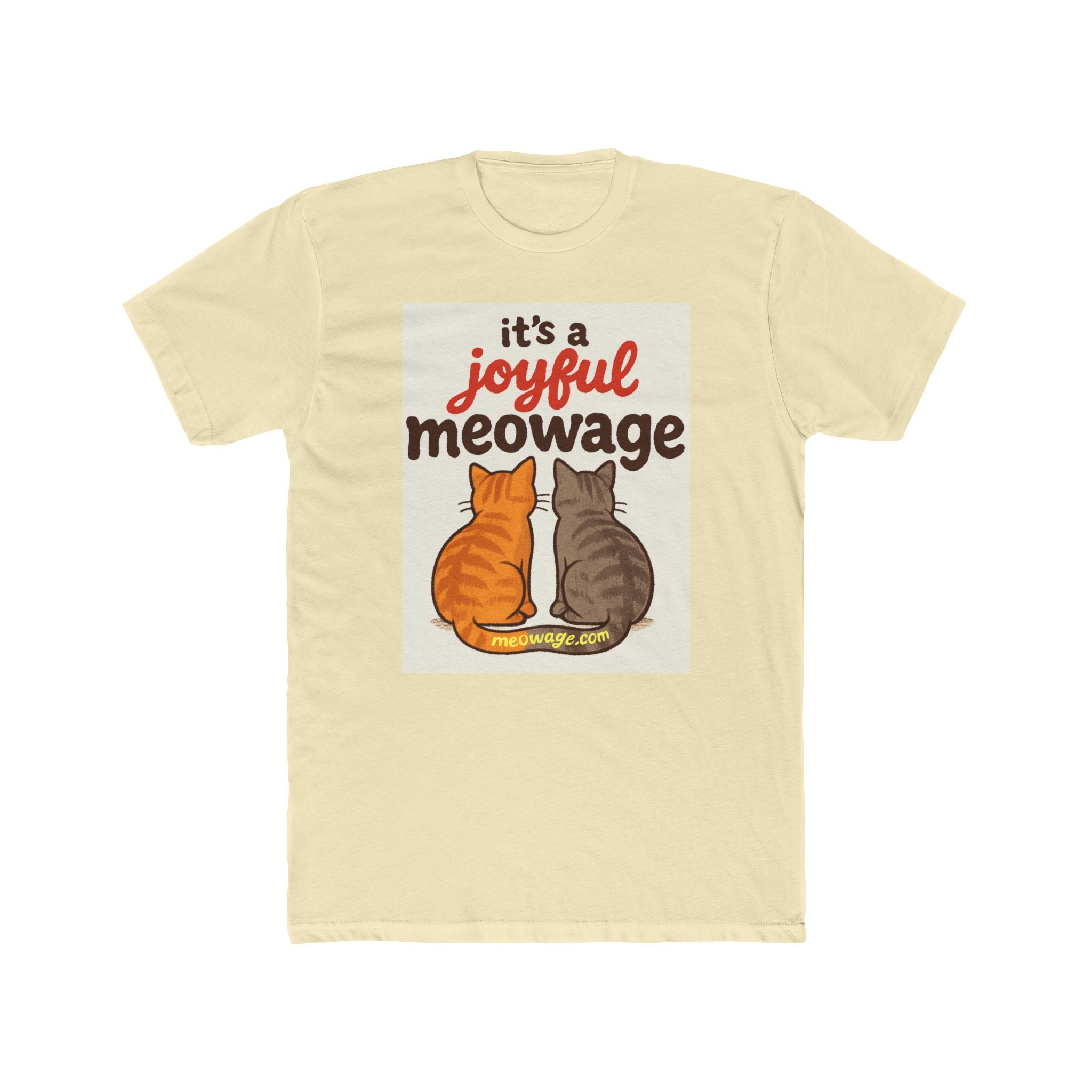 Joyful Meowage Cat T‑Shirt — Cute Holiday Cat Couple Tee