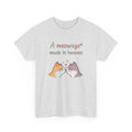 "A meowage® made in heaven” Cat Couple Graphic Tee