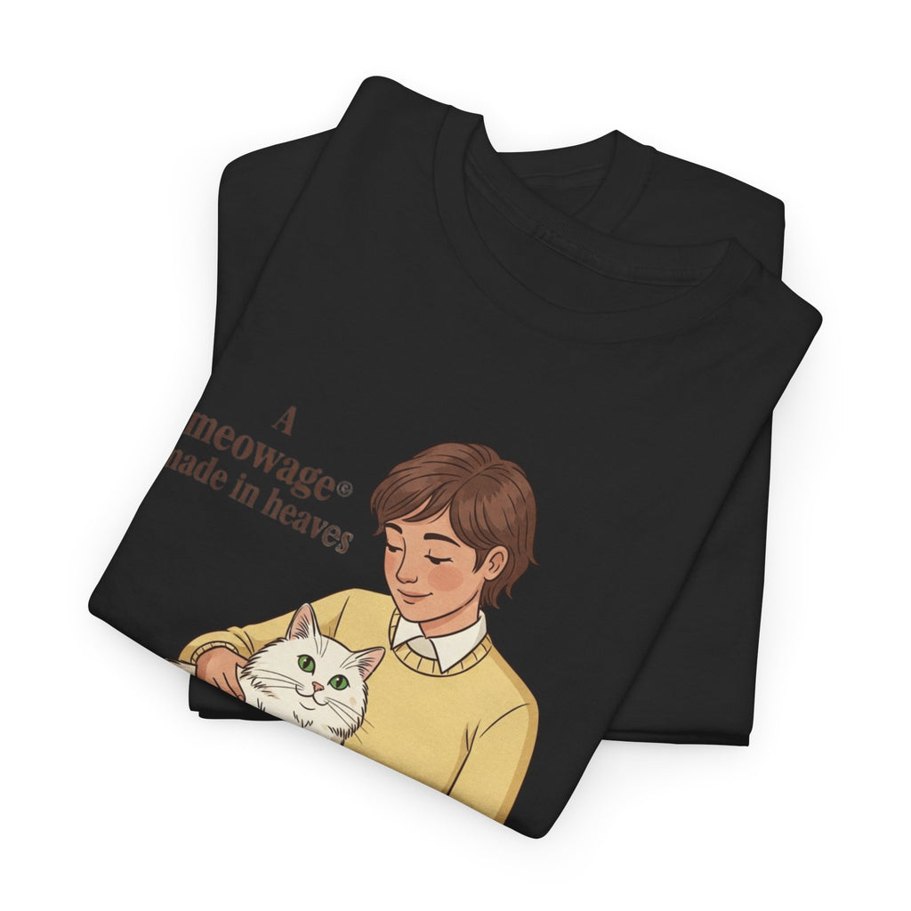 "A meowage® made in heaven" Cat Graphic Tee