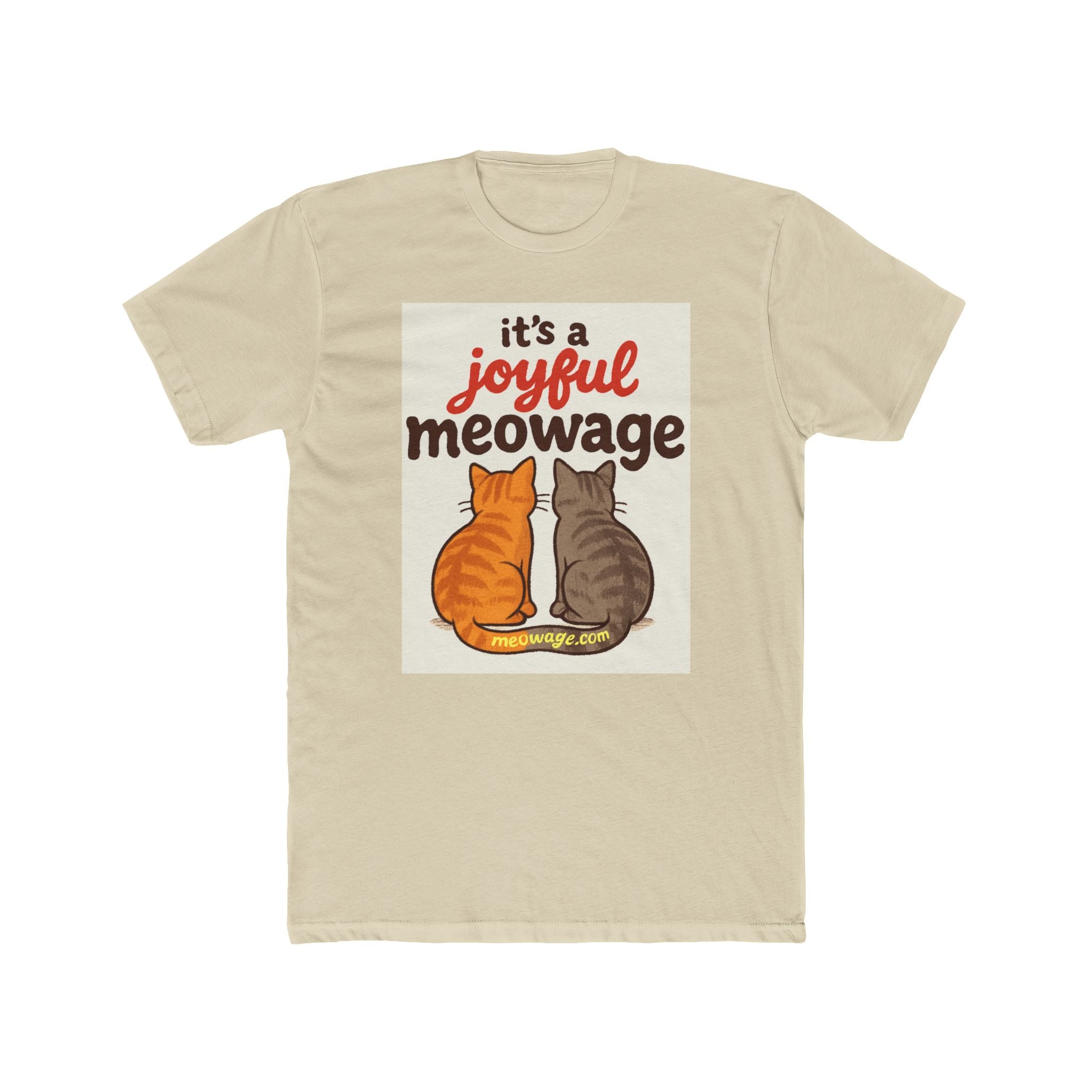 Joyful Meowage Cat T‑Shirt — Cute Holiday Cat Couple Tee