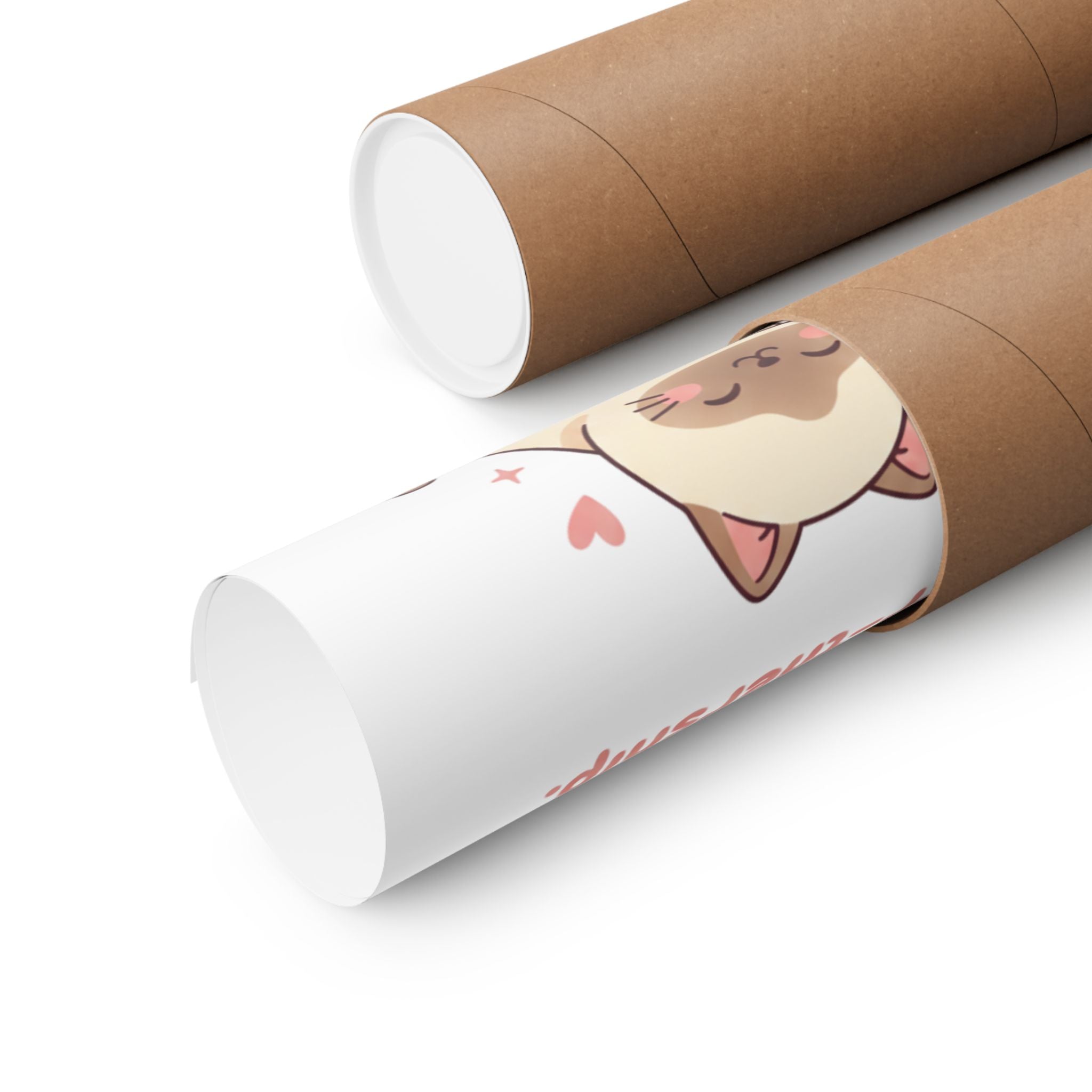 "Meowage®: The ultimate purr-tnership." Cute Cat Wall Art